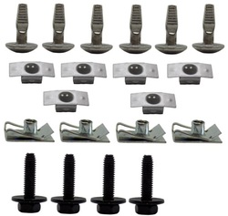 10x металлический клипса монтажный защитные накладки двигателя шасси решётка peugeot citroen фото №1