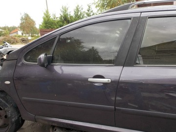 Двері передні ліві peugeot 307 01-08 śliwka kpl. фото №1