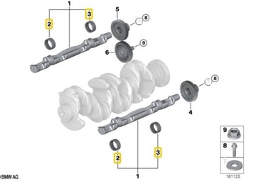 Bmw подшипник igiełkowe 30/37mm вал расширительного фото №1