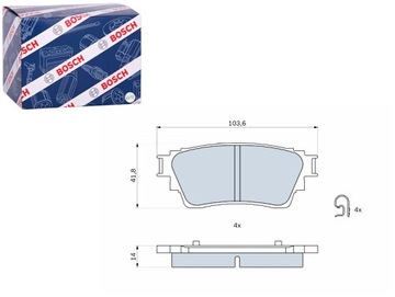 Тормозные колодки тормозные зад mitsubishi eclipse outlander iii 1.5-2.4h 08.12- фото №1