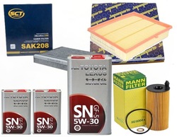 Набір фільтрів toyota avensis t27 1.6 d-4d +масло фото №1