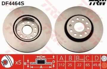 Диск тормозная audi a1 1.4-2.8 2010 фото №1