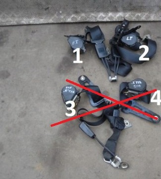 Mercedes e-klasa w210 рестайлінг pas безпеки зад фото №1