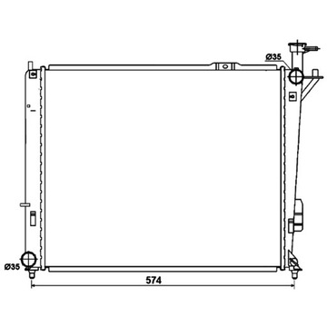 Радиаторов воды nrf 53174 фото №1
