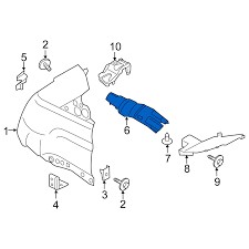 Ford transit mk8 накладка крыло левый перед фото №1