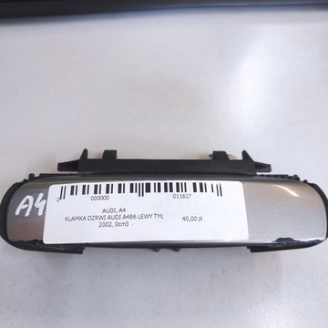 Ручка зовнішня лівий зад audi a4 b6 4b0839885 фото №1