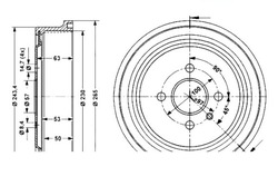 Ate барабани гальмівні opel astra f astra f classic a фото №1