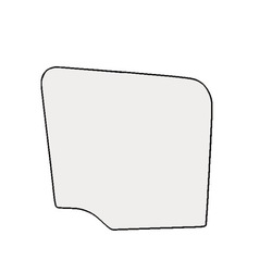 Стекло боковая опускная bok daf cf 65/75/85 правая 0207 фото №1