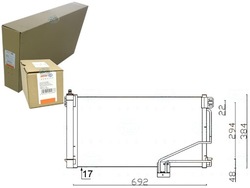 Behr hella конденсатор радіаторів кондиціонера фото №1