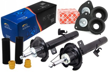 Амортизатори перед focus ii mk2 c-max + захисні накладки + підшипник i подушки febi фото №1