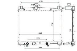 Nrf радиаторов toyota yaris 1,0 1,3 99- nrf фото №1