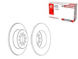 Диски гальмівні 2szt. зад audi a3 seat altea altea xl leon leon sc фото №1