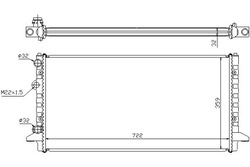 Nissens радиаторов двигателя з элементами монтажный фото №1
