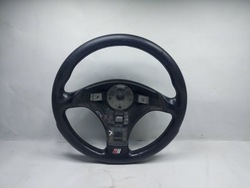 Руль кожаный трёхспицевый s-line audi a4 b5 фото №1