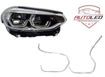 Оптоволокно drl лампы перед фара правые bmw x3 g01 x4 g02 адаптивный led фото №1