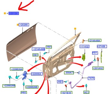 Двері передні ліві ford focus mk3 2011-2018 фото №1
