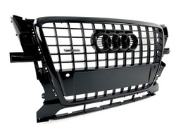 Audi q5 8r 08-12 стиль s-line решітка радіатора решітка чорний блиск pdc фото №1