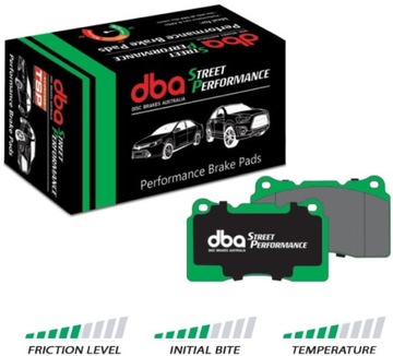 Гальмівні колодки гальмівні перед dba street performance hawk hb589x.704 toyota фото №1