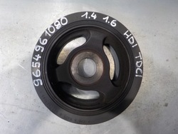 Citroen peugeot ford колесо ременное вала 9654961080 1.4, 1.6 e-hdi, hdi tdci фото №1