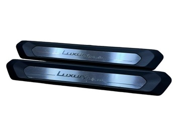 Планки пороговые накладки декоративный люкс line g01 x3 g02 x4 фото №1