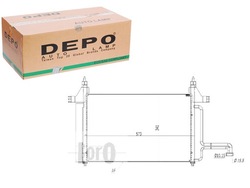 Dep016-016-0007 конденсатор кондиционера fiat stilo фото №1