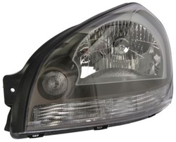 Фара лампа перед hyundai tucson jm 2004-2010 лівий ліва depo h4 фото №1
