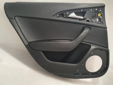 A6 c7 4g0 обивка дверь левый зад задняя кожа подсветка led ambiente фото №1