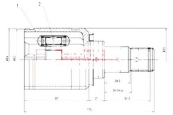 Kamoka шарнир приводной wew. toyota avensis 97- фото №1