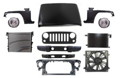 Wrangler 06- pas бампер капот крыло фара фото №1