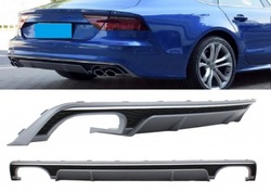 Дифузор спойлер audi a7 4g c7 15-18 s7 s line rs7 фото №1