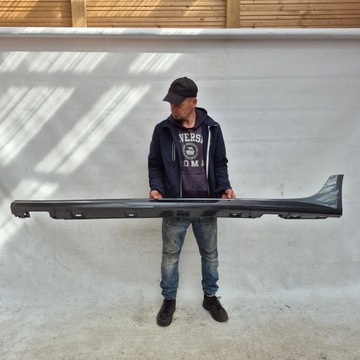 Audi a6 c7 4g s-line рестайлинг 14-18 порог левый планка пороговая левая фото №1