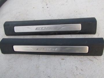 Накладка планка декоративная пороговая led ford edge фото №1