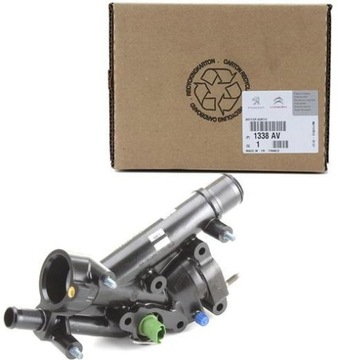 Оригінальний номер psa корпус термостата з датчиком 1338.av фото №1