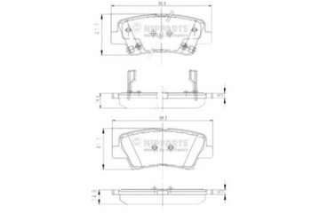 Гальмівні колодки гальмівні hyundai sonata kia opirus soul ss фото №1