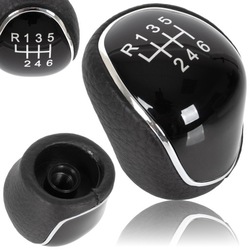 Ручка рычаг изменения коробки передач do citroen c-crosser 2007- кожа фото №1