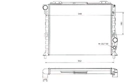Nrf радіаторів двигуна alfa romeo 164, 75, 90 1.8-3 фото №1