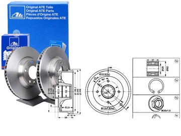 Ate комплект bębnów гальмівних 7700419824 77007830 фото №1