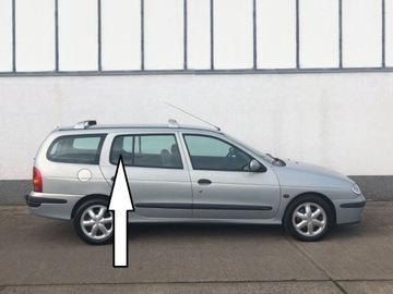 Скло дверна права зад renault megane i fl універсал фото №1