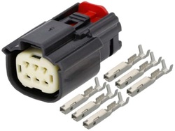 Штекер разъём коннектор соединитель 6 pin ford volvo фара инжекторов фото №1