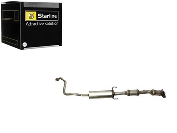 Каталізатор + глушник середній toyota prius 1.5 03 starline фото №1