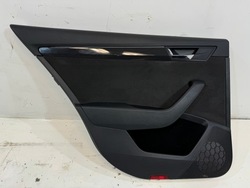 Боковина дверь левый зад skoda superb iii 3v универсал, алькантара , карбон , led фото №1