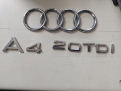 Audi a4 b7 знак емблема kółka + a4 2.0 tdi фото №1