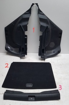 Оббивка боковина килим багажника лівий kia sportage iv фото №1