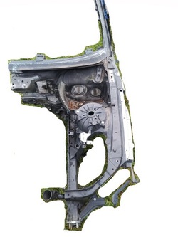 Четверть лонжерон фартук левая bmw 5 e60 e61 фото №1