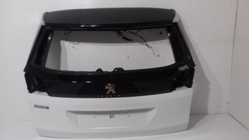 Peugeot 3008 ii кришка задня зад біла фото №1