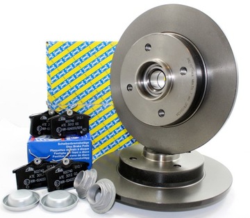 Диски + тормозные колодки peugeot 208 i citroen c3 c4 ds3 фото №1