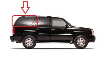 Cadillac escalade 02-06r стекло кузовная задняя правая оригинал oem фото №1