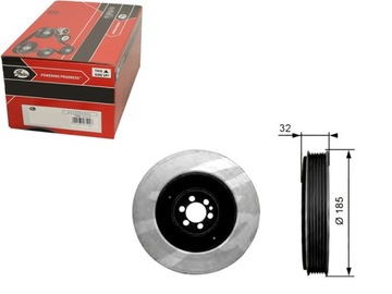 Колесо пасове вала колінчастого [gates] фото №1