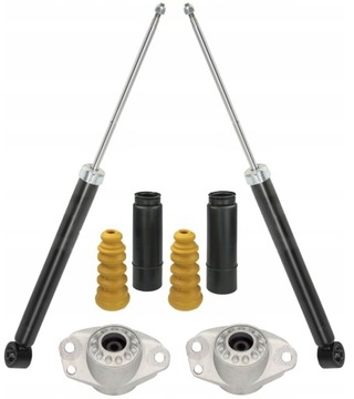 Амортизатори зад + захисні накладки подушки a3 fabia i ii octavia leon golf iv polo фото №1