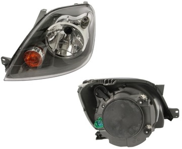 Фара лампа левый ford fiesta 07-08 tyc фото №1